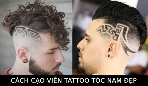 Kẻ vạch tóc nam đẹp 2020 15 kiểu tattoo nghệ thuật đơn giản cực chất